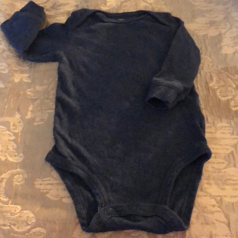 Blue long sleeve onesie